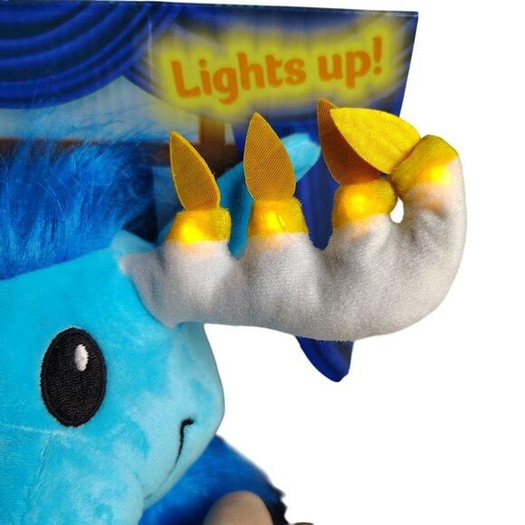 Mitzvah Moose Plush Toy With Lights-Up Antlers For Hanukkah Celebrations - Picture 2 of 8